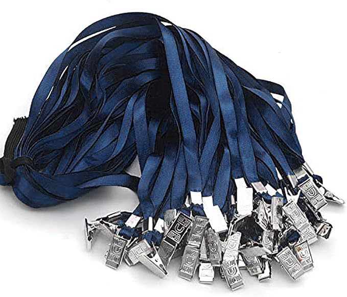 Bird Fiy Black Lanyards 100 Pack 34" Premium Lanyard Bulldog Clips Bulk Nylon - Image 5