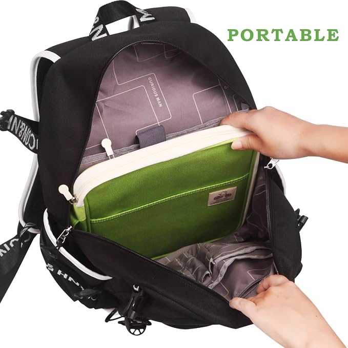 JAKAGO A4 Travel Portfolio Multifunctional Document Organizer Zippered Case - Image 8