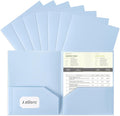 Aegero Plastic Folders with Pockets, Durable Heavy Duty File Folders with by Unknown
