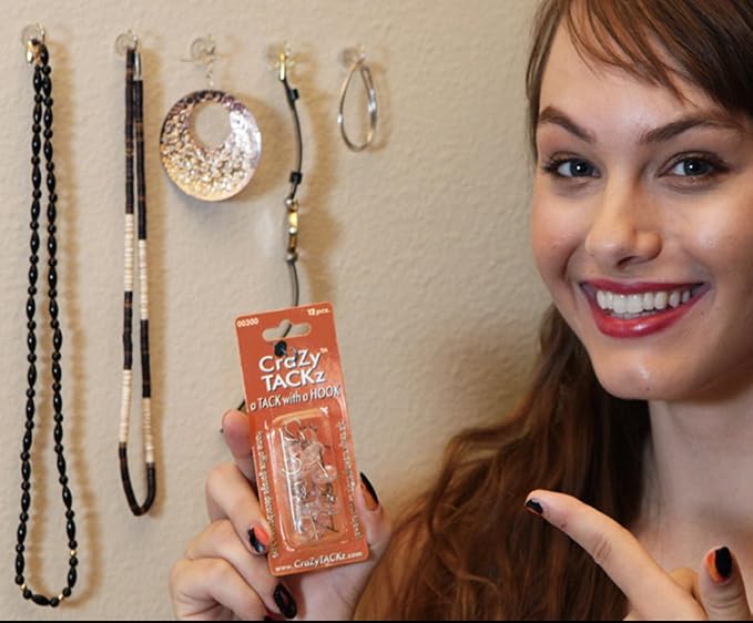 CraZy TACKz - 2 in 1: Push pin - New Invention Hang 100's of Items Interior or - Image 6