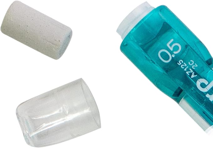 Pentel Refill Eraser for AL, Ax and PD Series Pencils 5 Pcs/Tube, Box of 12 - Image 5