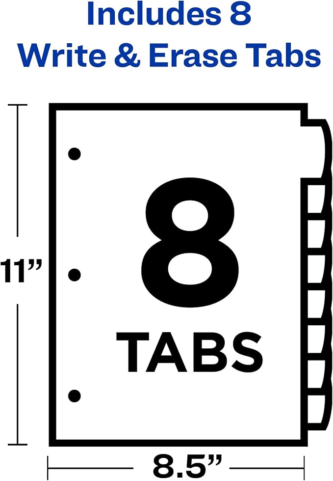 Avery® Durable Write-On Plastic Dividers - Image 4