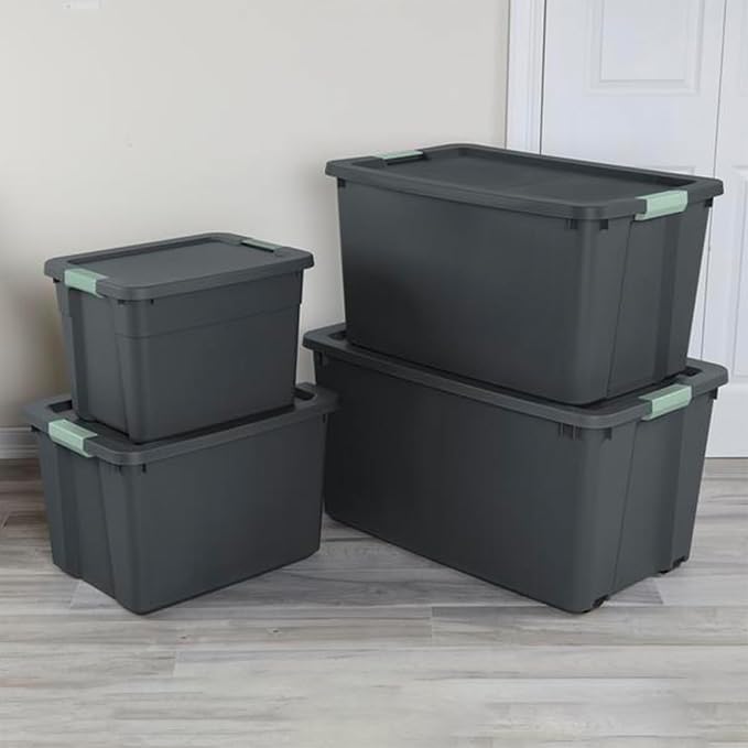 Sterilite 6-Pack Latch Tote, Stackable Plastic Storage Container Bins - Image 8