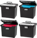 IRIS USA File Box with Lid File Organizer by IRISUSA