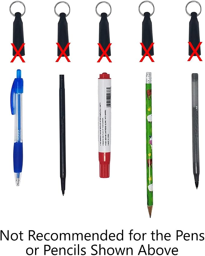 2 Pack - Heavy Duty Retractable Pull Pen Holder - Ideal - Image 5