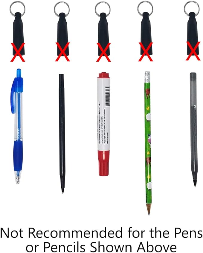 5 Pack - Heavy Duty Retractable Pull Pen Holder - Ideal - Image 5