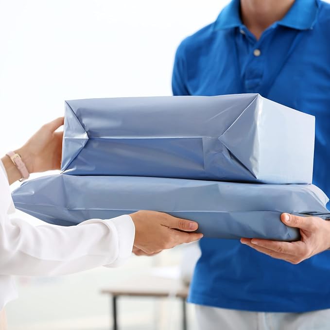 Metronic Large Poly Mailers 19x24 100Pack Thick Shipping Bags, Light Blue | - Image 7