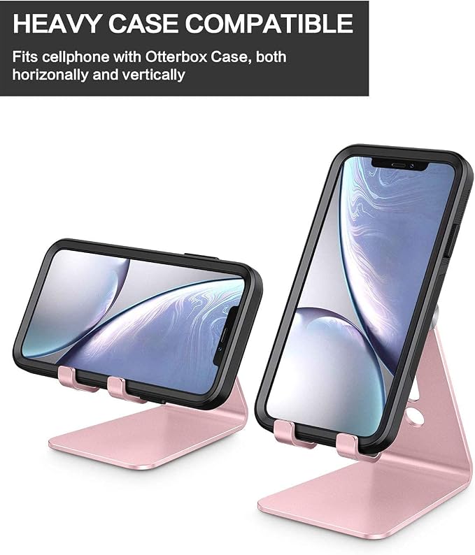 OMOTON Adjustable Cell Phone Stand, C2 Aluminum Desktop Phone Holder Dock - Image 6