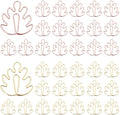 OWLFAVO 36pcs Monstera Shape Paper Clips by OWLFAVO