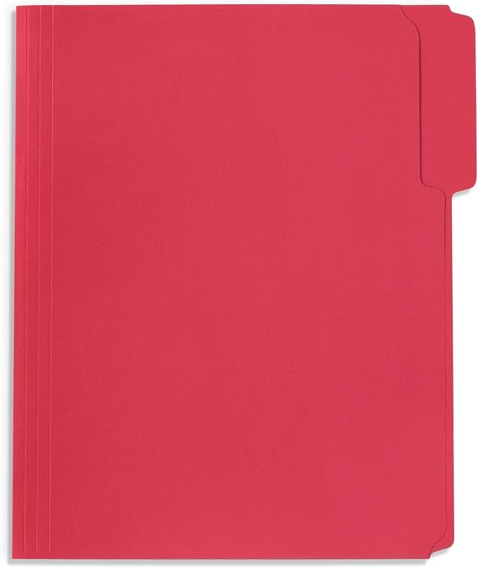 50 Red Fastener File Folders - Image 3