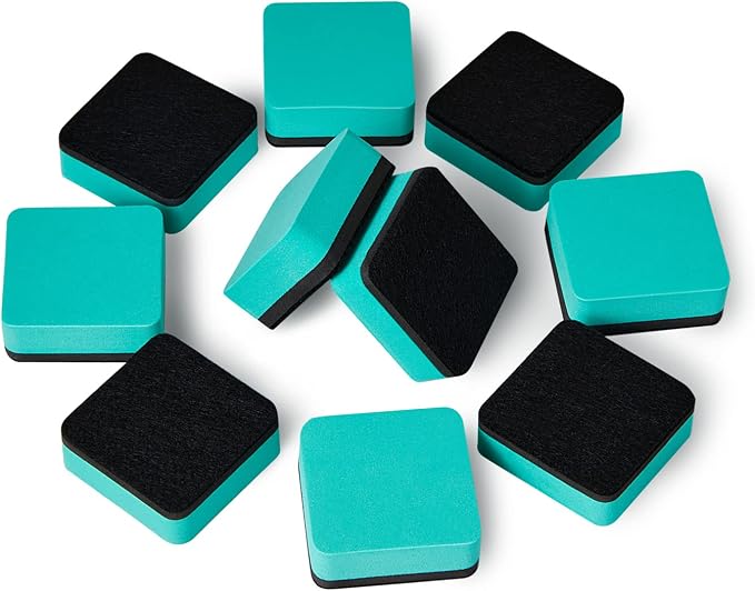 Favide 24 Pack Magnetic Whiteboard Dry Erase Erasers Chalkboard Cleansers - Image 3