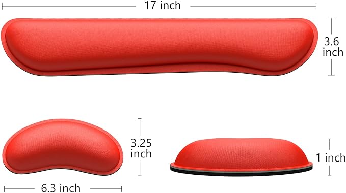 Dapesuom Enlarge Keyboard Wrist Rest, Memory Foam Wrist Cushion - Image 5