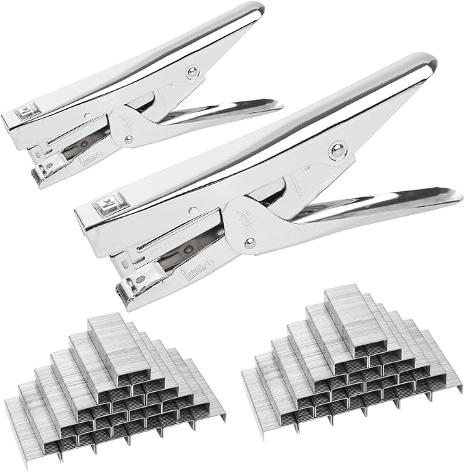 2 PCS Heavy Duty Stapler with 4000 Staples, Plier Stapler 25 Sheets Capacity by YOUNTHYE