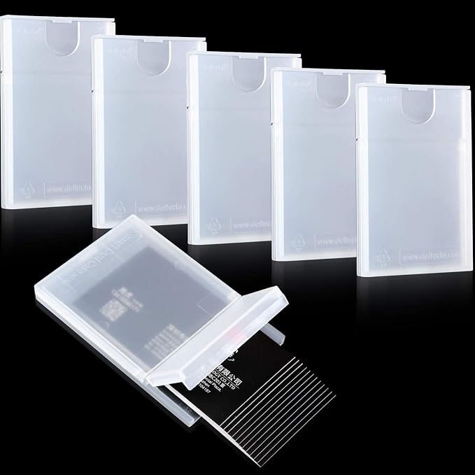 Frienda 6 Pack Plastic Business Name Card Holder Clear Pocket Credit Card Case by Frienda