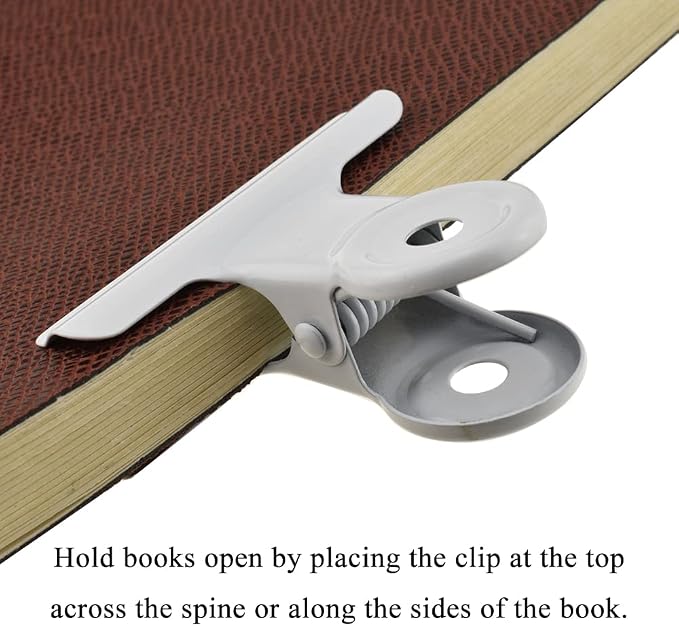 HAHIYO 2.5inch White Bulldog Clips Metal File Hinge Binder Clips Clamps Save - Image 5