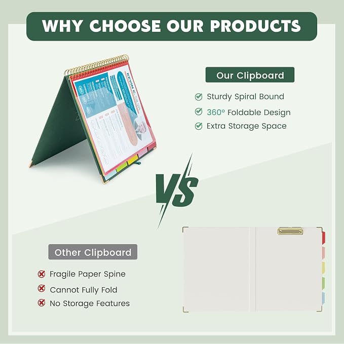 EYROZILL Clipboard with Storage, Clipboards - Image 7