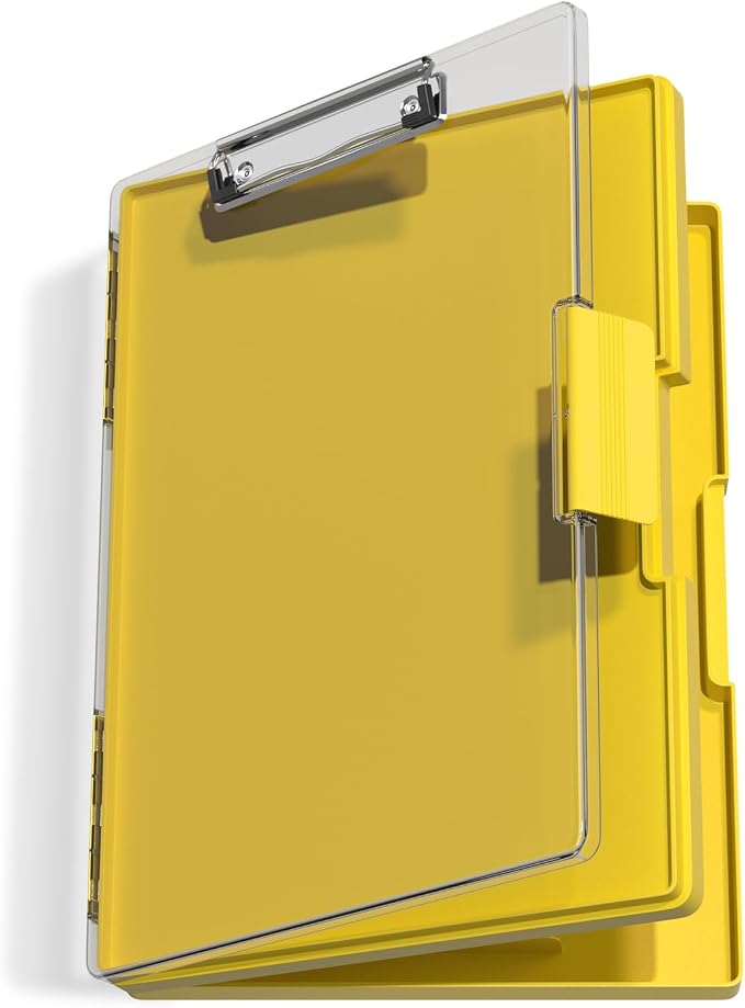 Hongri Clipboard with Storage, Heavy Duty with Dual Compartment, Smooth Writing by Hongri