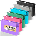 SHUTEX Extra Capacity Legal Size Hanging File Folders, 12 Pack Reinforced by Shutex