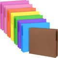 8 Pcs Expanding File Pockets, Letter Size, Accordion File Folders, 4.7 Inch by AojSup