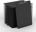 Black Clipboard with Pen Holder, 8.5 x 11 Clip Boards | Black Low Profile Clip by Juvealoe
