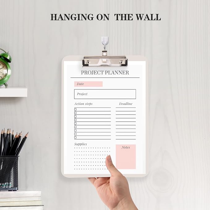 Plastic Clipboard with Pen Holder, Standard A4 Size, Nursing Clip Boards 8.5x11 - Image 6