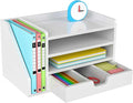 Multi-Tier Wood Desk File Organizer by NiOffice