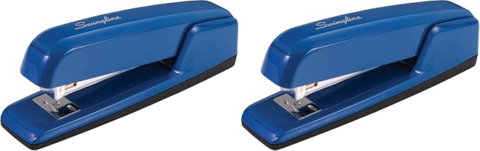 Swingline Stapler, 30 Sheet Capacity, 747 Business Stapler, Jam Free, Royal Blue by Swingline
