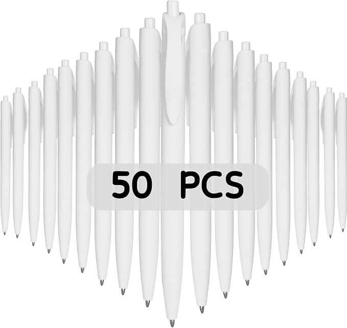 BallPoint Pens, 50 Pack, Bulk Pens, Click Pens by Wiaziert