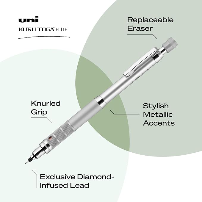 uniball Kuru Toga Elite Mechanical Pencil Starter Kit, HB #2, 1 Pack - Image 3