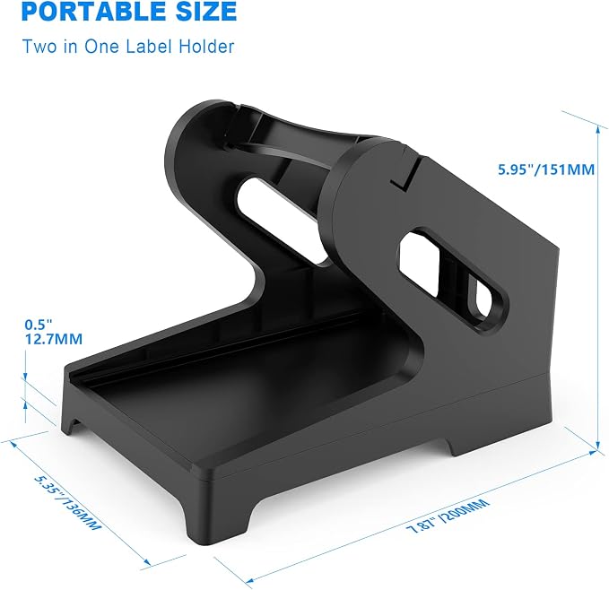 Thermal Label Holder for Rolls and Fan-Fold Labels, Sticker Roll Holder Work - Image 2