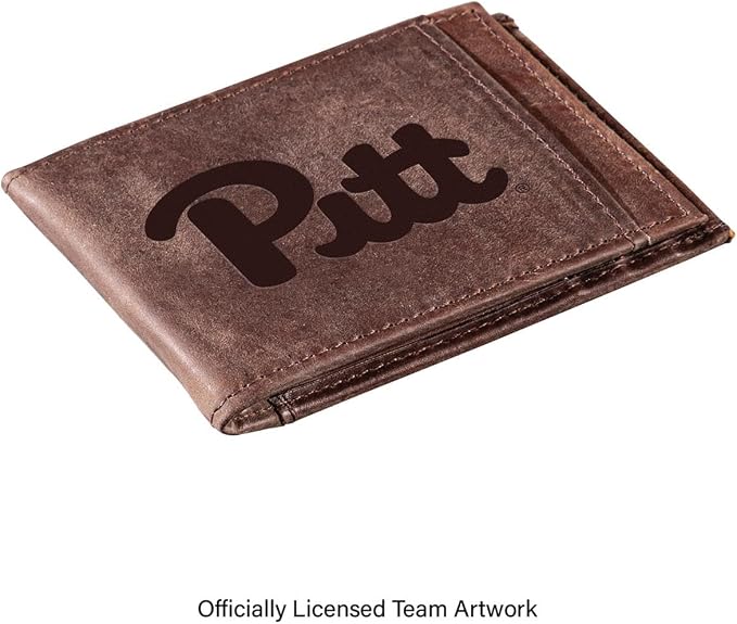 Team Sports America NCAA University of Pittsburgh Front Pocket Slim Wallet - Image 2