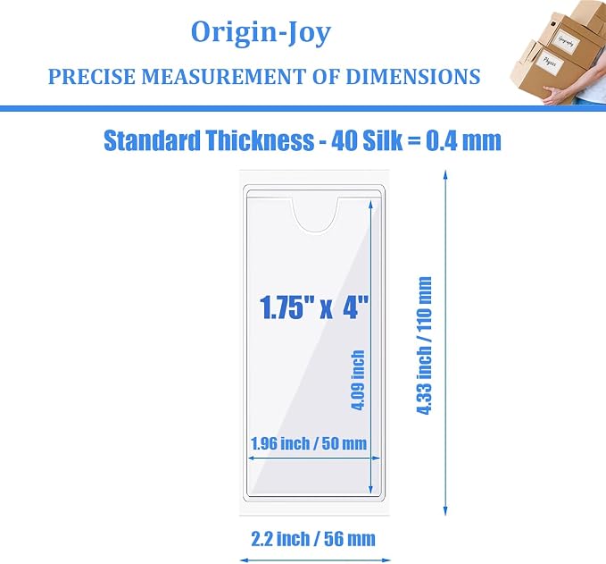 Origin-Joy 35 PCS Self Adhesive Index Card Pockets - Image 2