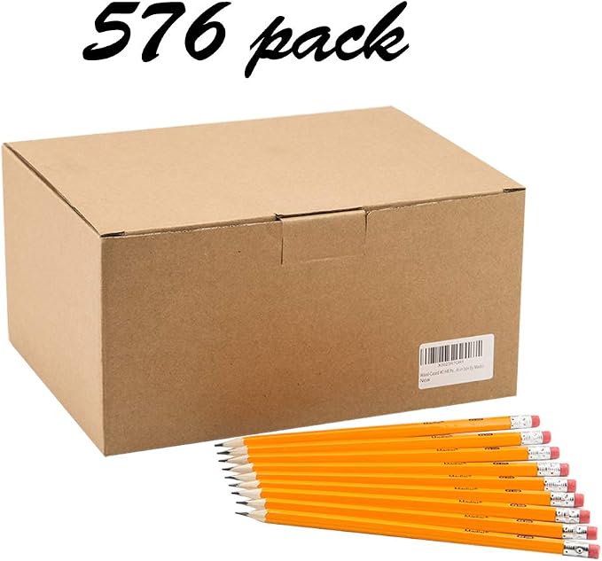 Madisi Wood-Cased #2 HB Pencils Bulk, Pre-sharpened | Box of Number 2 Pencils - Image 2