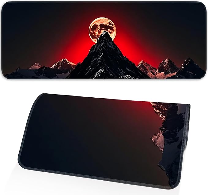 Gaming Mouse Pad, Large Desk Mat, Non-Slip Rubber Bottom, Stitched Edge Mouse by Unknown