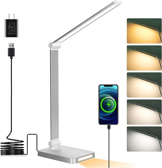 Dott Arts LED Desk Lamp with USB Ports, Touch Desk Lamps by DottArts