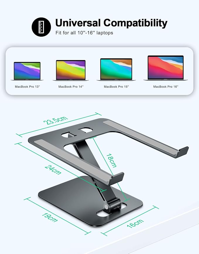 RIWUCT Foldable Aluminum Alloy Laptop Stand - Image 5
