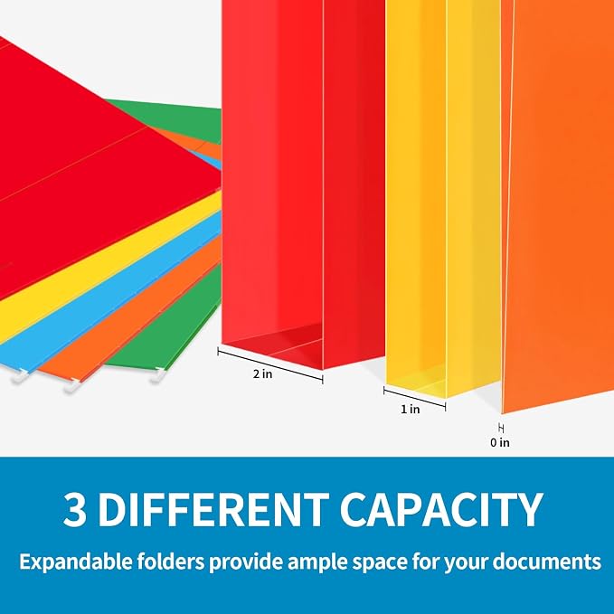 12 Pack Hanging File Folders, Letter Size - Image 5