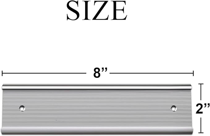 10 Pack Aluminum Name Plate Holders - Image 3