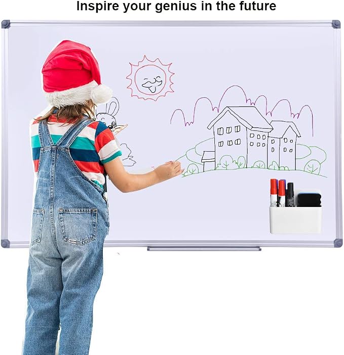 Marbrasse Magnetic Dry Erase Marker Holder, Pen and Eraser Holder - Image 5