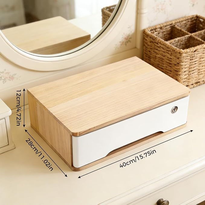 Desktop Storage Box, Desk Organizer Drawers, Desktop Organizer, Office Supplies - Image 3