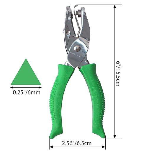 1/4" Triangle Hole Punch for Handmade DIY Craft, School | Back to School - Image 2