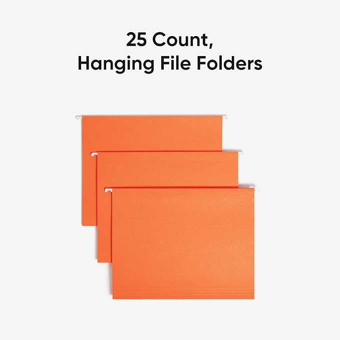 Smead Standard Hanging File Folders, 1/5-Cut Adjustable Tabs, Letter Size - Image 3