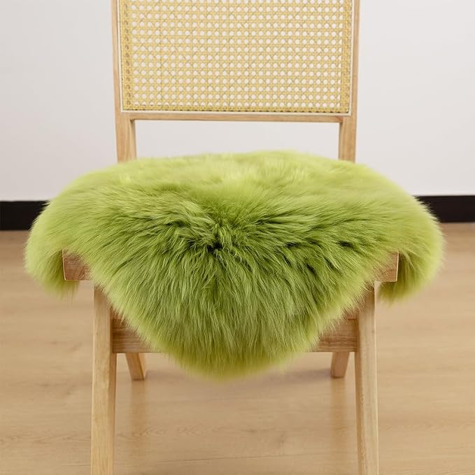 LLB Sheepskin Chair Covers Office Chair Cushion Dining Room Chair Pads Desk - Image 3