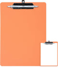 FRETONBA Clipboard with Pen Holder, Plastic Clipboard with Low Profile Metal by FRETONBA
