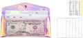 Mogoostry Rainbow Wallet with Cash Envelopes, PVC Money Holder by MoGuShiYe