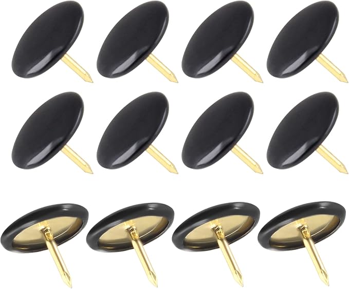 Piutouyar 300Pcs Black Decorative Flat Push Pin, Plastic Roundness Head - Image 5