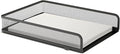 1InTheOffice Stackable Letter Tray, Matte Black Wire Mesh Front-Load Letter Tray by 1InTheOffice