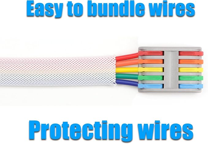 25ft PET Expandable Braided Cable Sleeve 13/16inch Pet Braided Cable Sleeve - Image 6