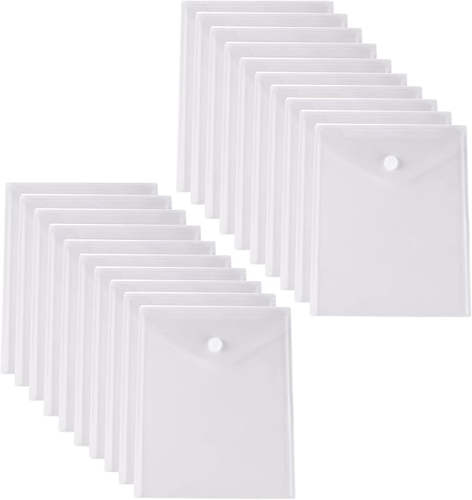 8.5 x 11 Vertical Clear Letter Sized Plastic Envelopes Document File Storage by YESSART