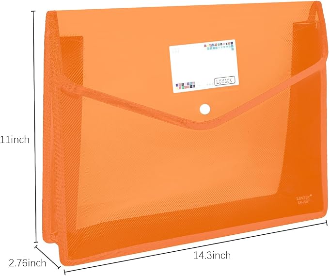 Plastic File Folders Legal Size Expandable Document Folder - Image 2